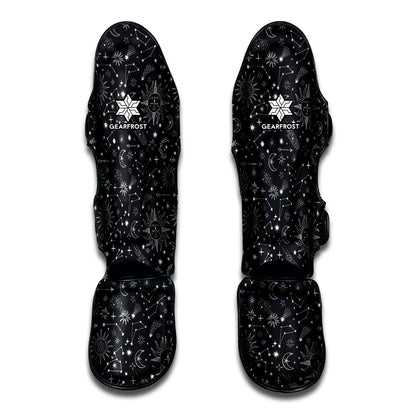 Bohemian Constellation Pattern Print Muay Thai Shin Guard