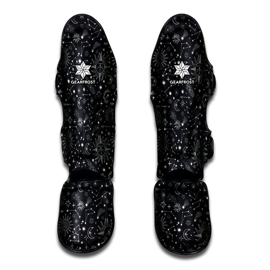 Bohemian Constellation Pattern Print Muay Thai Shin Guard