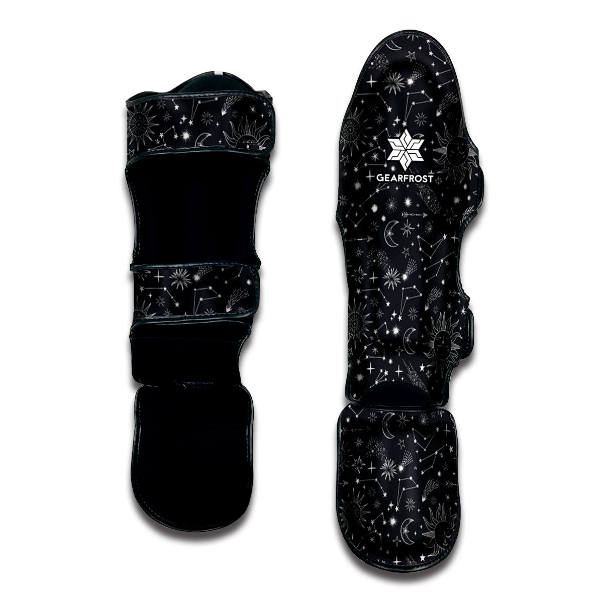 Bohemian Constellation Pattern Print Muay Thai Shin Guard