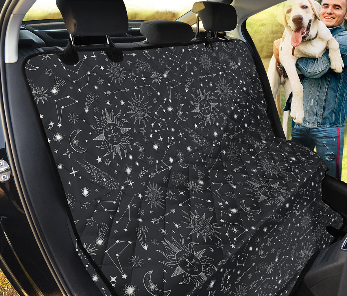Bohemian Constellation Pattern Print Pet Car Back Seat Cover