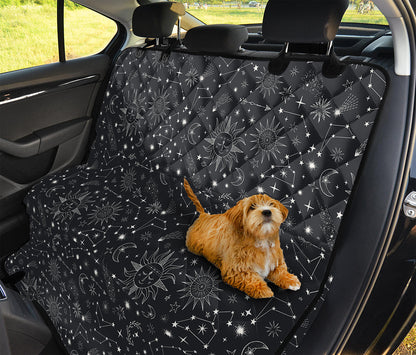 Bohemian Constellation Pattern Print Pet Car Back Seat Cover