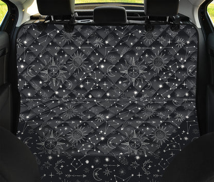 Bohemian Constellation Pattern Print Pet Car Back Seat Cover