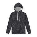 Bohemian Constellation Pattern Print Pullover Hoodie