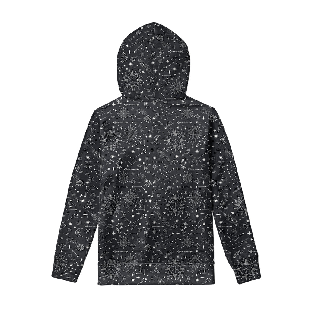 Bohemian Constellation Pattern Print Pullover Hoodie