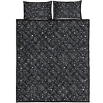 Bohemian Constellation Pattern Print Quilt Bed Set
