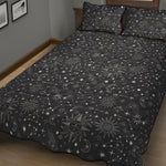 Bohemian Constellation Pattern Print Quilt Bed Set