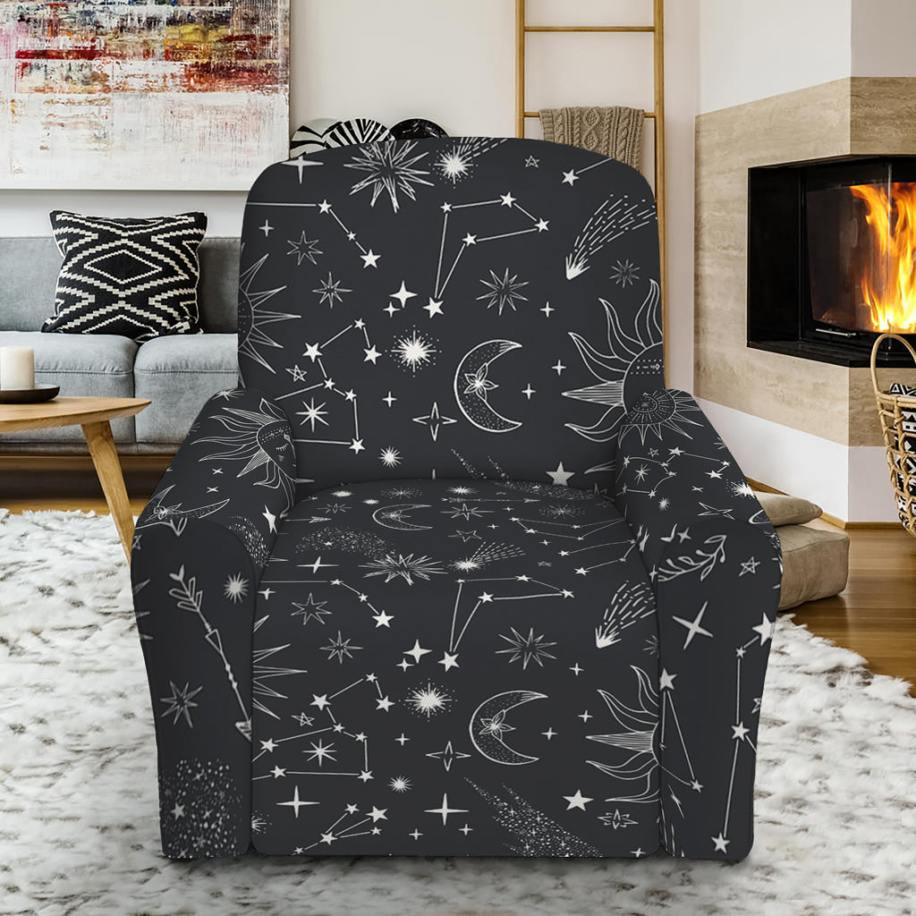 Bohemian Constellation Pattern Print Recliner Slipcover