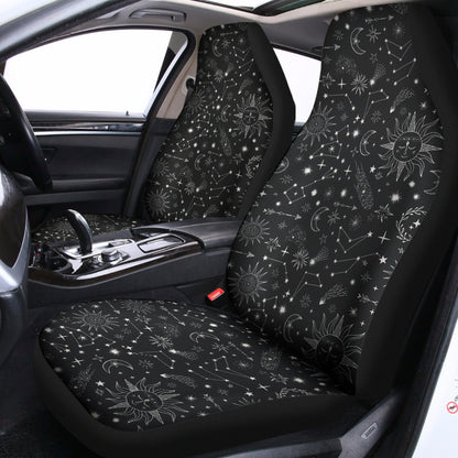 Bohemian Constellation Pattern Print Universal Fit Car Seat Covers