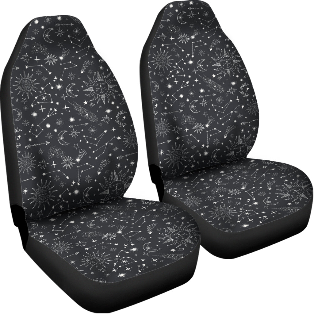 Bohemian Constellation Pattern Print Universal Fit Car Seat Covers