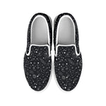 Bohemian Constellation Pattern Print White Slip On Shoes
