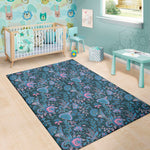 Bohemian Denim Jeans Pattern Print Area Rug