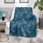 Bohemian Denim Jeans Pattern Print Blanket