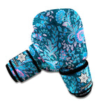 Bohemian Denim Jeans Pattern Print Boxing Gloves