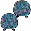 Bohemian Denim Jeans Pattern Print Car Headrest Covers