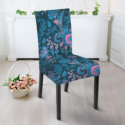 Bohemian Denim Jeans Pattern Print Dining Chair Slipcover