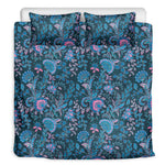 Bohemian Denim Jeans Pattern Print Duvet Cover Bedding Set