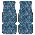 Bohemian Denim Jeans Pattern Print Front and Back Car Floor Mats