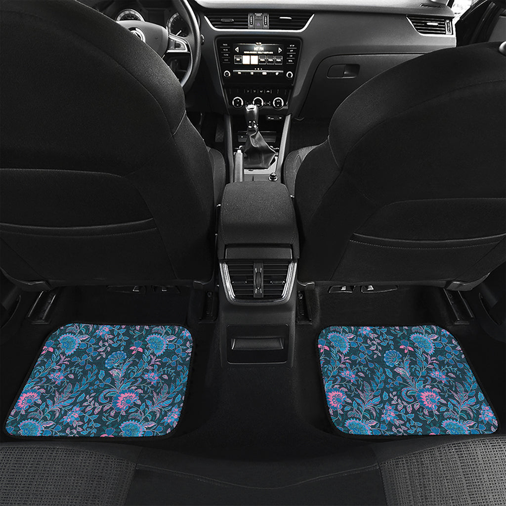 Bohemian Denim Jeans Pattern Print Front and Back Car Floor Mats