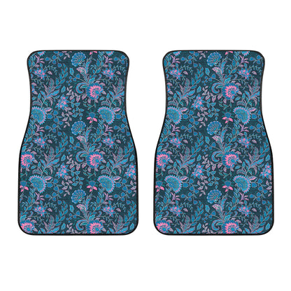 Bohemian Denim Jeans Pattern Print Front Car Floor Mats