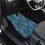 Bohemian Denim Jeans Pattern Print Front Car Floor Mats