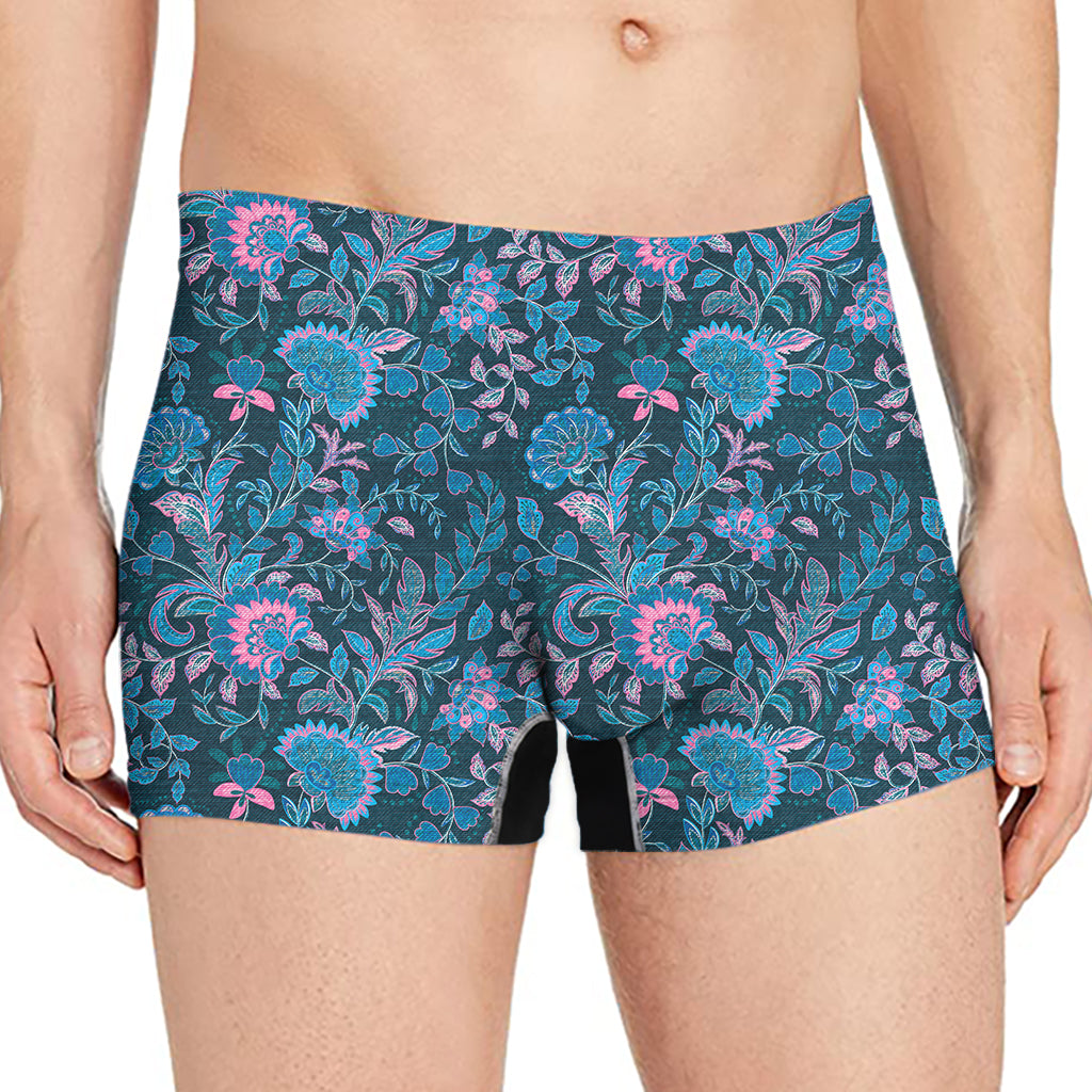 Bohemian Denim Jeans Pattern Print Men's Boxer Briefs