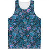 Bohemian Denim Jeans Pattern Print Men's Tank Top