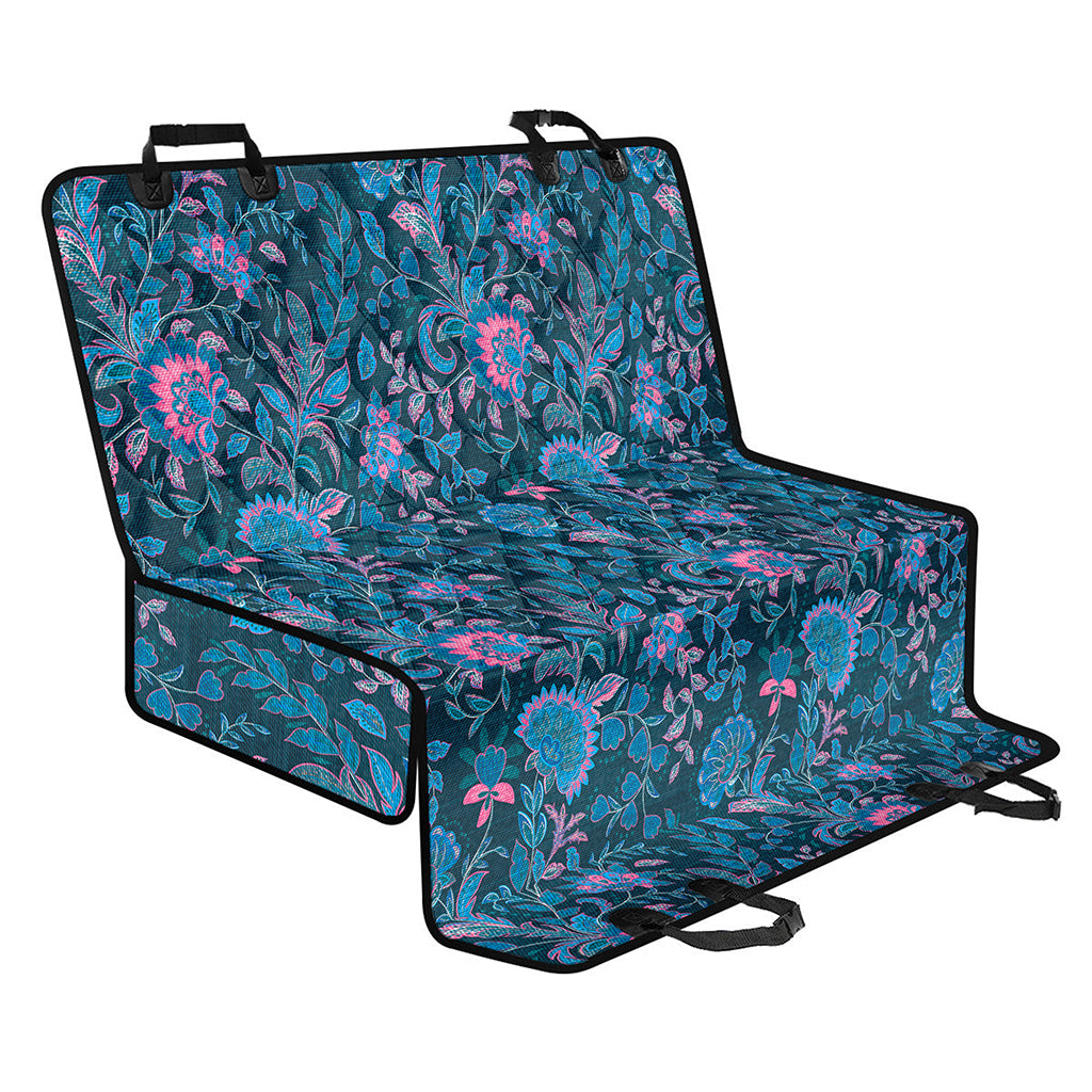 Bohemian Denim Jeans Pattern Print Pet Car Back Seat Cover