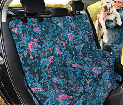 Bohemian Denim Jeans Pattern Print Pet Car Back Seat Cover