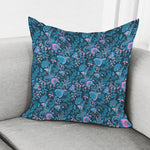 Bohemian Denim Jeans Pattern Print Pillow Cover