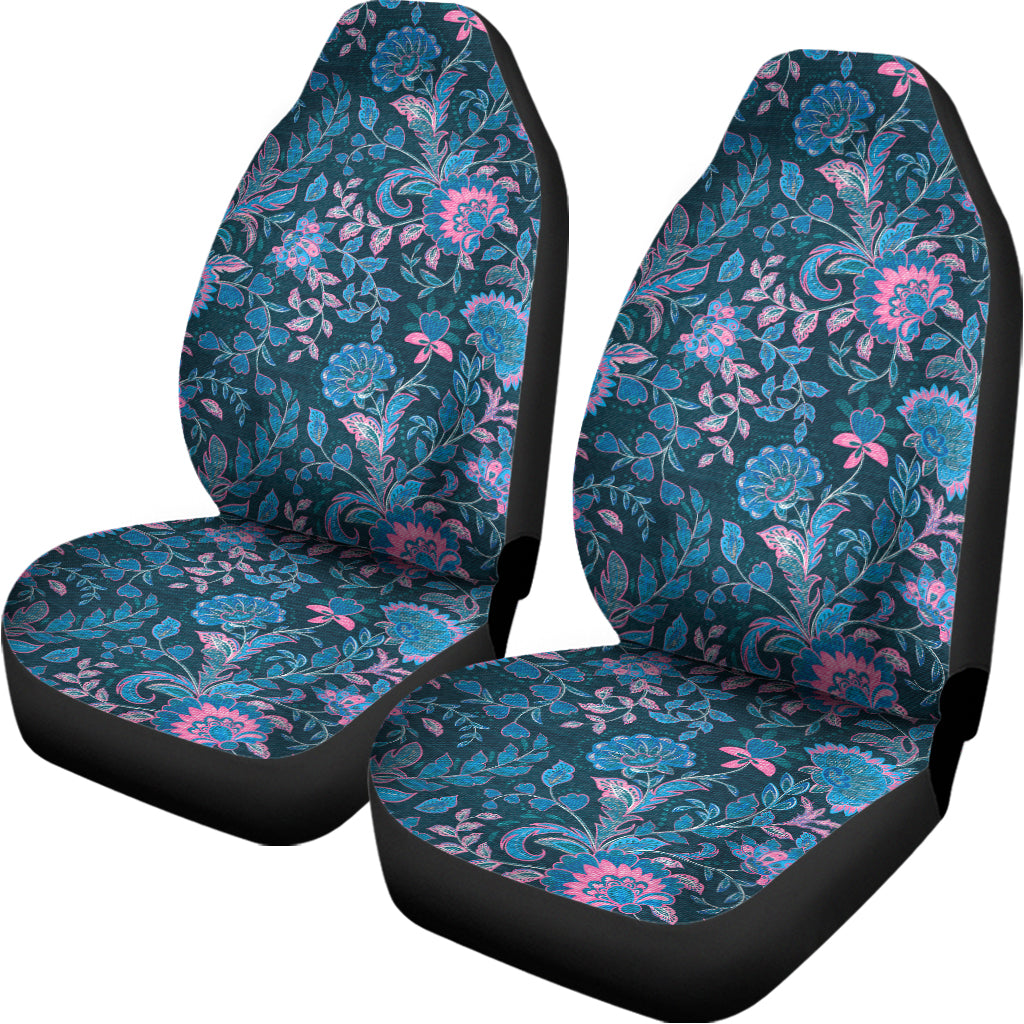 Bohemian Denim Jeans Pattern Print Universal Fit Car Seat Covers