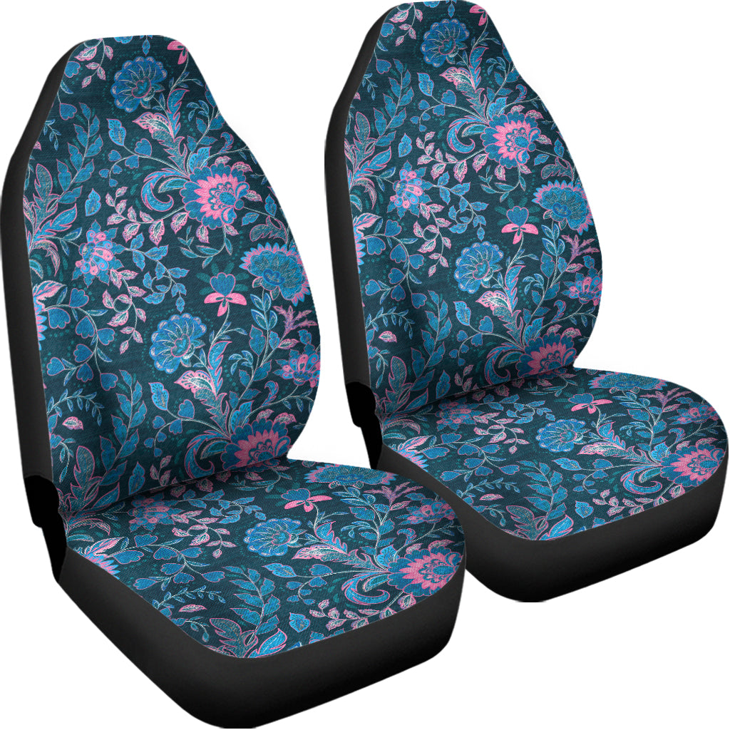 Bohemian Denim Jeans Pattern Print Universal Fit Car Seat Covers