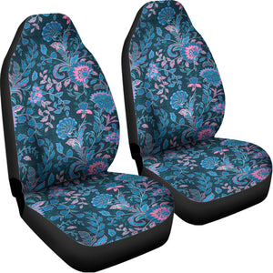 Bohemian Denim Jeans Pattern Print Universal Fit Car Seat Covers