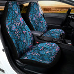 Bohemian Denim Jeans Pattern Print Universal Fit Car Seat Covers