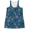 Bohemian Denim Jeans Pattern Print Women's Racerback Tank Top