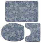 Bohemian Easter Eggs Pattern Print 3 Piece Bath Mat Set