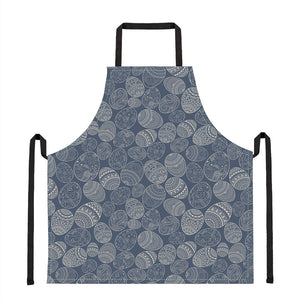 Bohemian Easter Eggs Pattern Print Apron