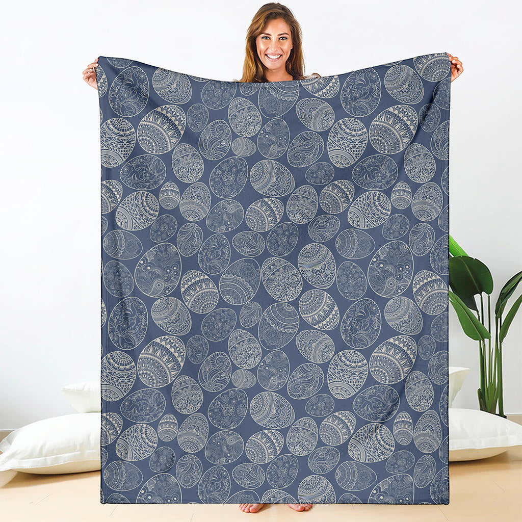 Bohemian Easter Eggs Pattern Print Blanket