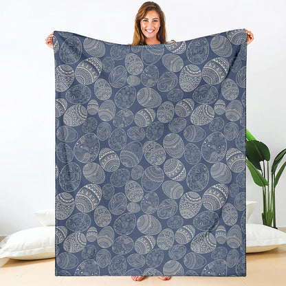 Bohemian Easter Eggs Pattern Print Blanket