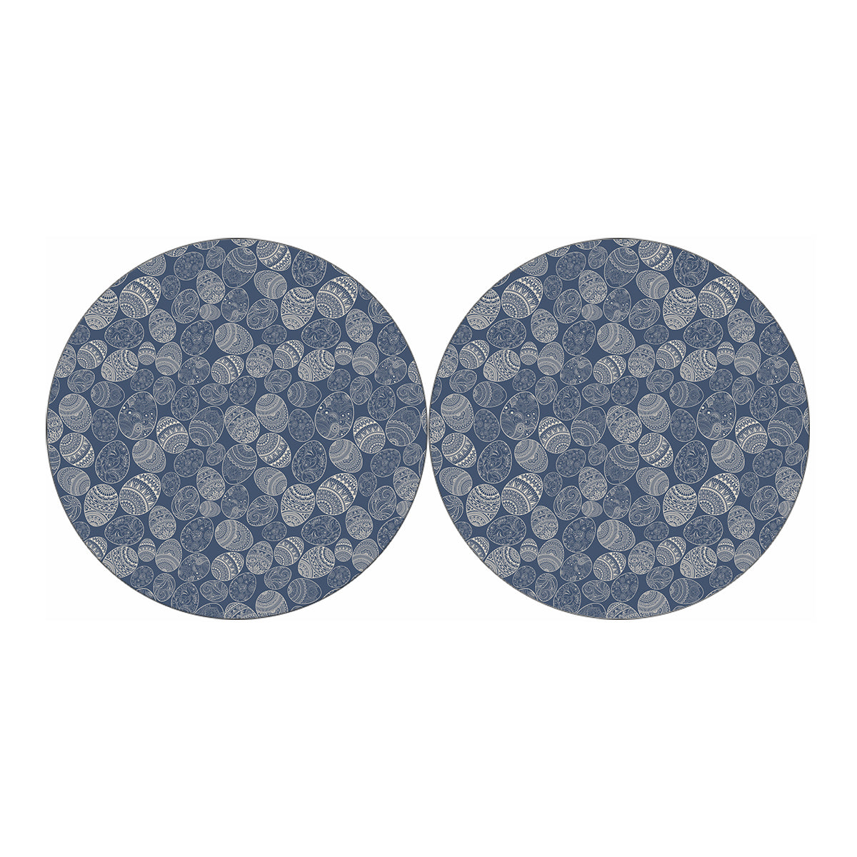 Bohemian Easter Eggs Pattern Print Car Coasters