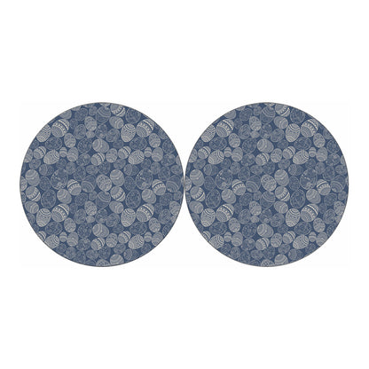 Bohemian Easter Eggs Pattern Print Car Coasters