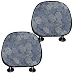 Bohemian Easter Eggs Pattern Print Car Headrest Covers