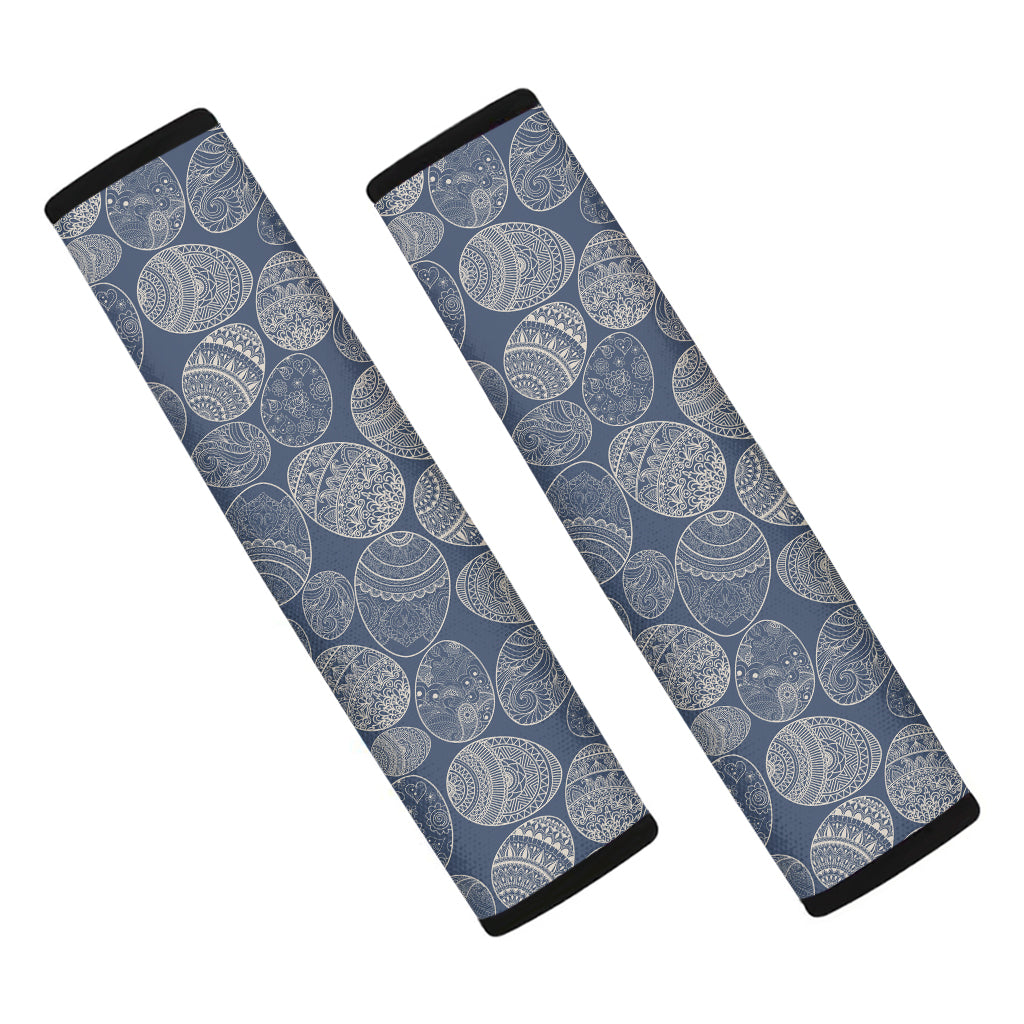 Bohemian Easter Eggs Pattern Print Car Seat Belt Covers