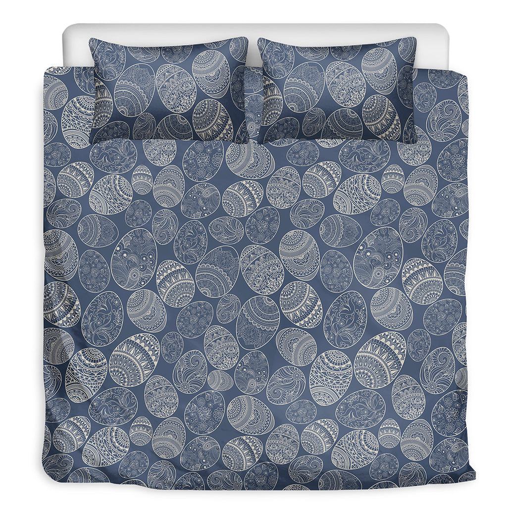 Bohemian Easter Eggs Pattern Print Duvet Cover Bedding Set