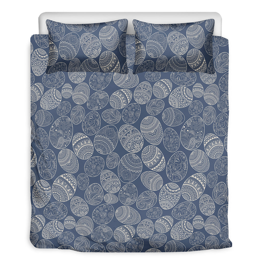 Bohemian Easter Eggs Pattern Print Duvet Cover Bedding Set