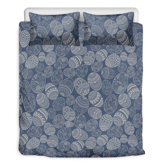 Bohemian Easter Eggs Pattern Print Duvet Cover Bedding Set