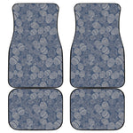 Bohemian Easter Eggs Pattern Print Front and Back Car Floor Mats