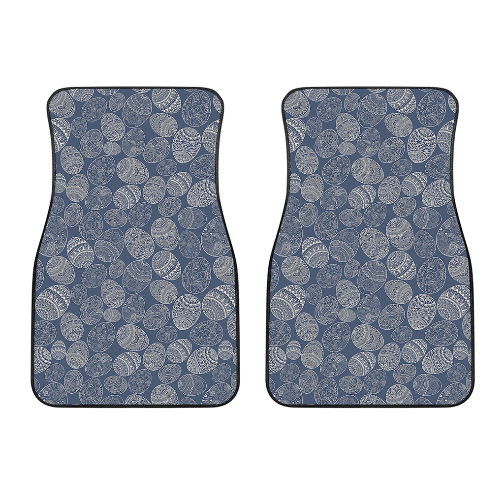 Bohemian Easter Eggs Pattern Print Front Car Floor Mats