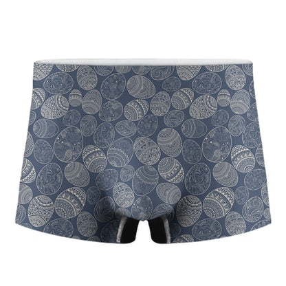 Bohemian Easter Eggs Pattern Print Men's Boxer Briefs