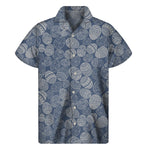 Bohemian Easter Eggs Pattern Print Men's Short Sleeve Shirt