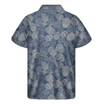 Bohemian Easter Eggs Pattern Print Men's Short Sleeve Shirt